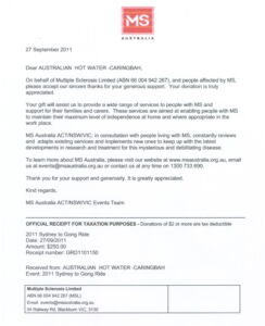 Mutiple Sclerosis Charity Donation 001