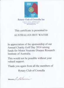 Rotory Club of Cronulla - Sponsorship -AHW South 2014 001